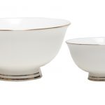BOWL-WHITEnGOLD(2 SIZES) 17CM SET