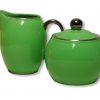 SUGAR & CREAMER -LADY SIENNA-GREEN SET