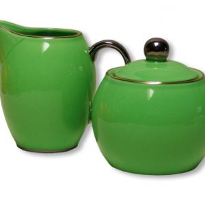 SUGAR & CREAMER -LADY SIENNA-GREEN SET