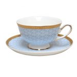 CUP & SAUCER-MISS JULIET-BLUE SET