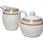SUGAR & CREAMER-LADY JANE-PINK SET