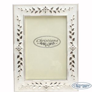 FRAME FLORAL VINE IVORY (13x18CM)