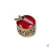 TRINKET BOX ELEGANCE L/BEETLE RED