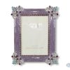 FRAME MAUVE W/ SILVER SCROLL(9x13CM)
