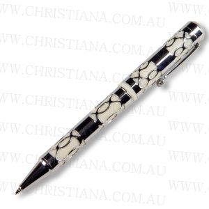 PEN-CLASSIC STYLE-EMBOSSED-WHITE