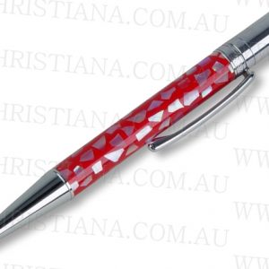 PEN-CHRISTIANA-RED MARBLE(MOP)
