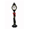LUCIA-CLOCK W/LITE-BLACK (47CM)