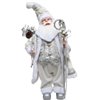 ENCHANTED-SANTA W/GIFTS-SILVER (72CM)