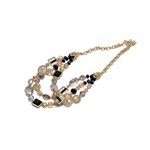 Necklace Set-antique Gold-pink (50cm)